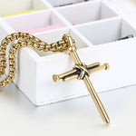 Stainless Steel Nail Cross Necklace