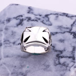 Classic Crusader Cross Ring in Sterling Silver