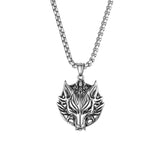 Wolf Head Pendant Necklace