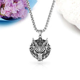 Wolf Head Pendant Necklace