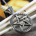 Pentagram & Chain Stainless Steel Necklace