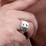 Classic Crusader Cross Ring in Sterling Silver