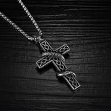 Snake Cross Necklace