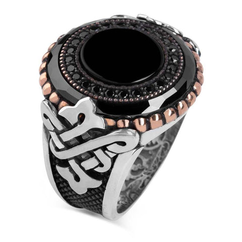 Exclusive Handcrafted Black Onyx Ring in 925 Silver