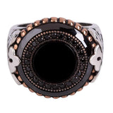 Exclusive Handcrafted Black Onyx Ring in 925 Silver