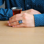 Sterling Silver & Blue Topaz Ring