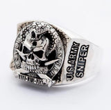 US Army Soldier Ring In Sterling Silver